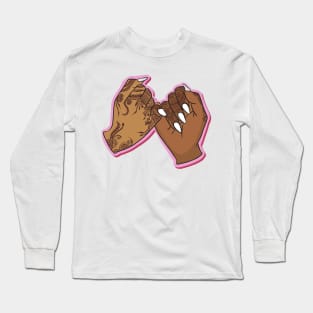 Interlocked Henna Hands: Promise Long Sleeve T-Shirt